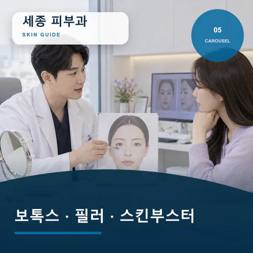 세종피부과 | 스킨부스터·보톡스·필러, 기대 변화의 우선순위